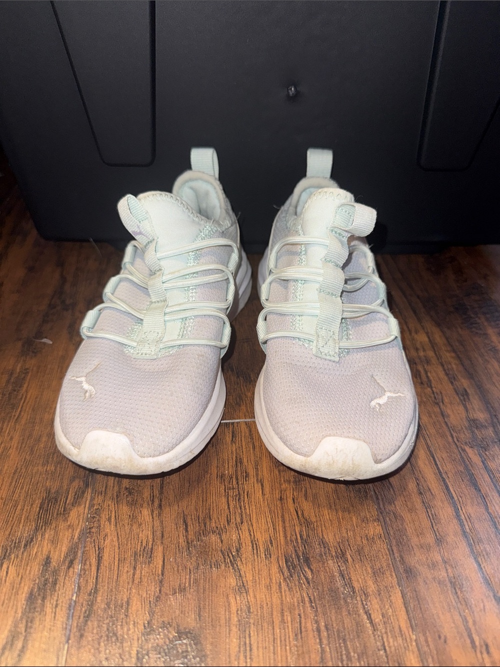 Puma Kids Light Mint Green Slip-On Sneakers